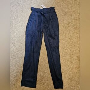 WHBM Blue Ultra Suade Pants
